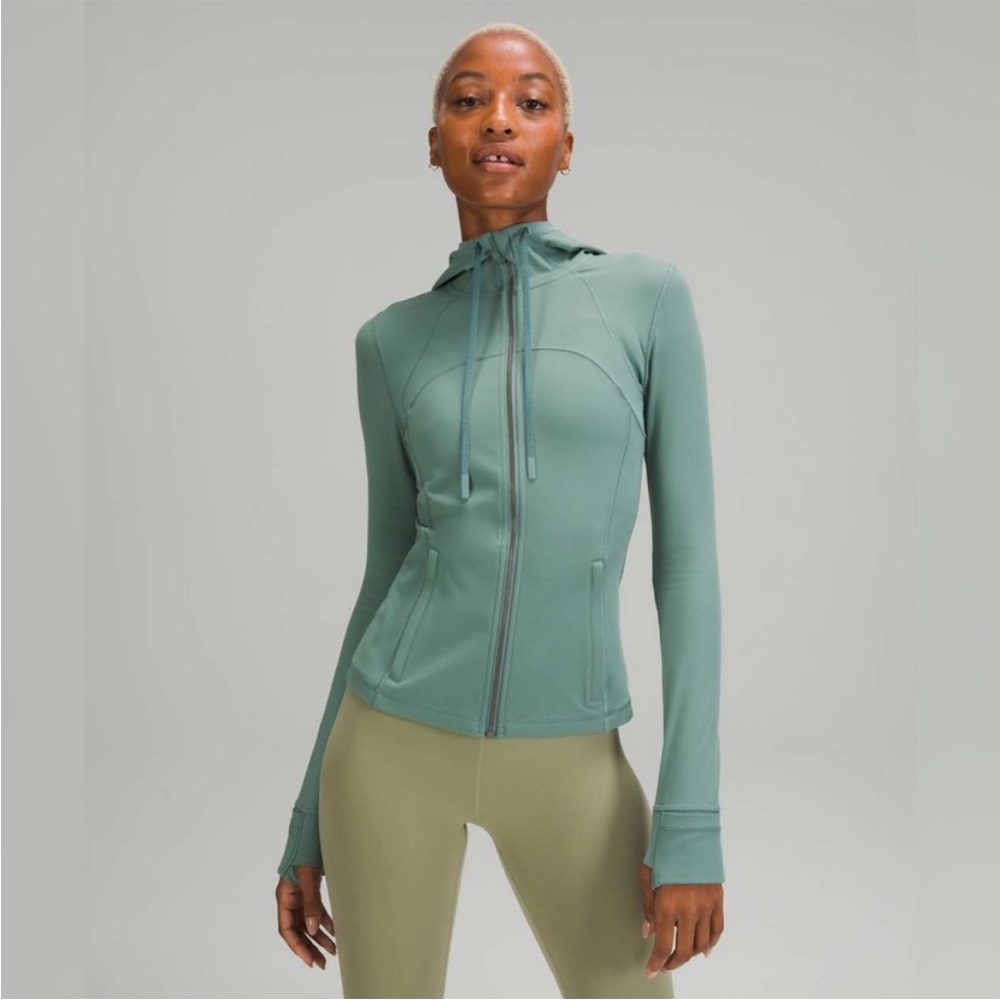 Lululemon hooded Define jacket in seafoam green